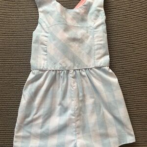 The Beaufort Bonnet Company Blue and White Checkered Romper